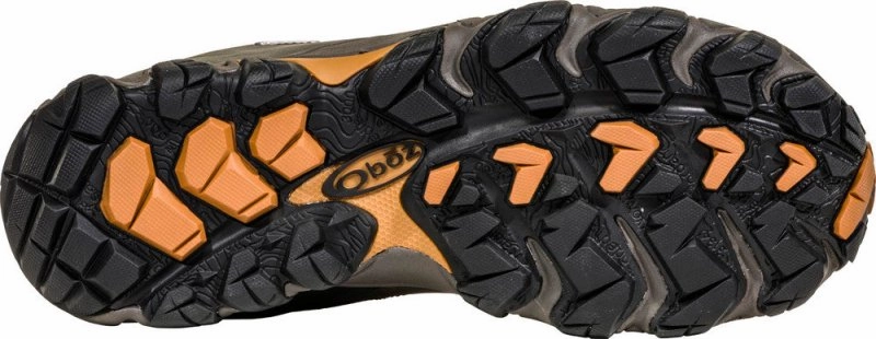 Oboz Men's Bridger Mid Waterproof - Sudan Hiking Boots Wide Toe Box