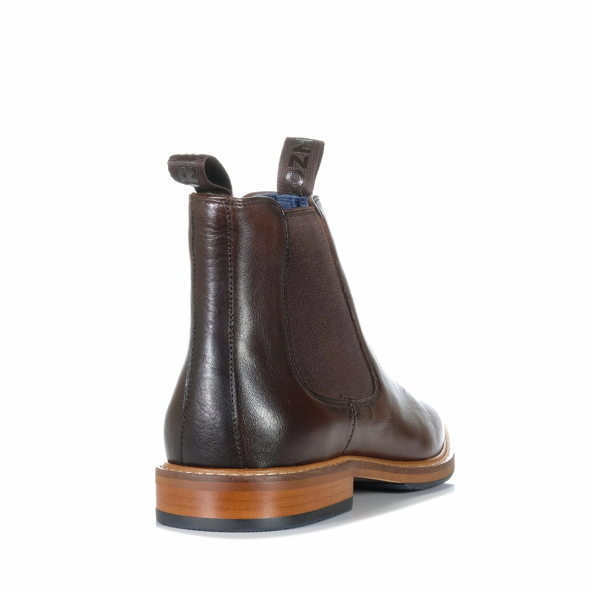 Chelsea Boots With Coloured Elastic Lorenzo Fratelli Lagoon Cafe Tumble Leather