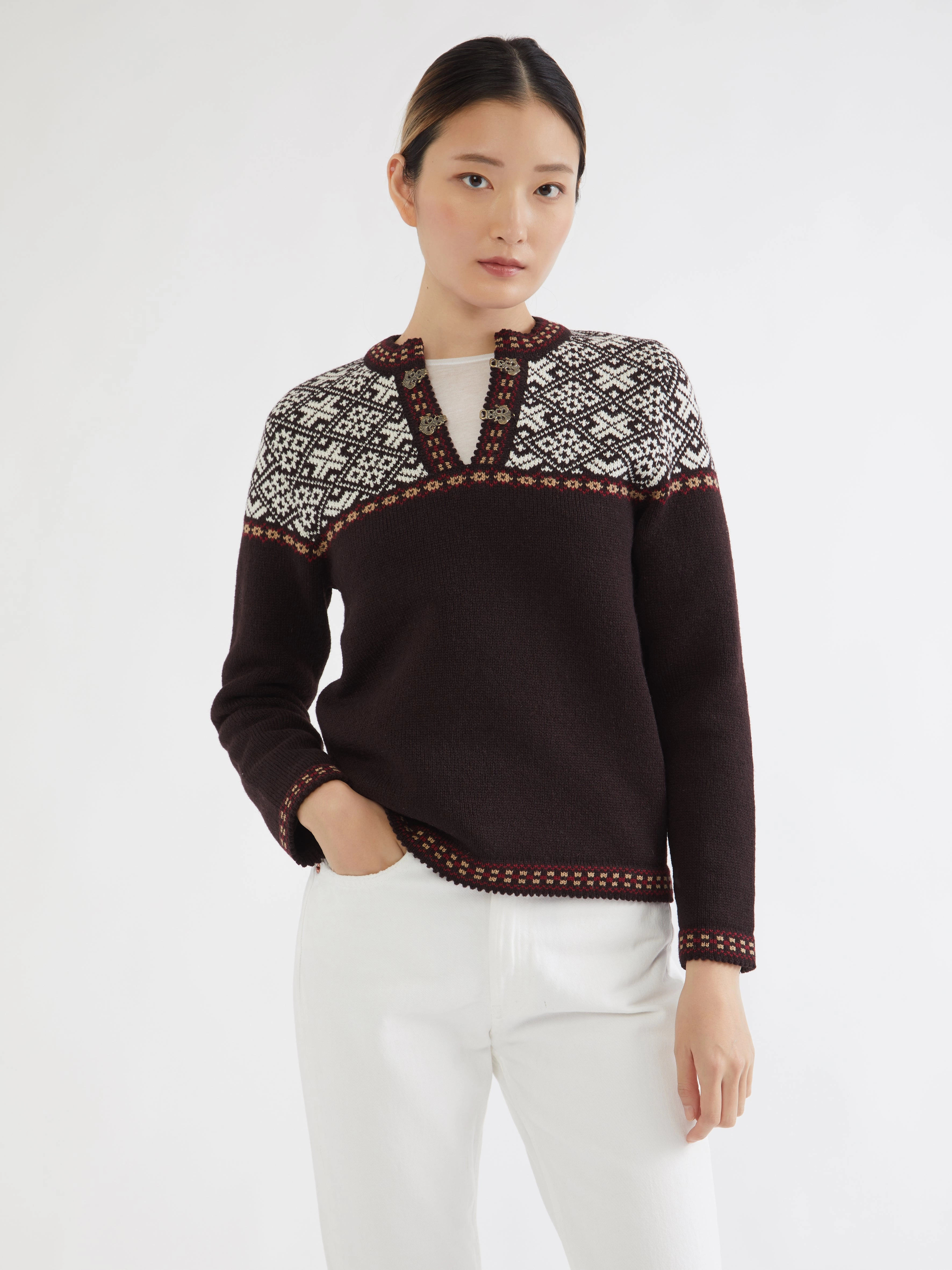 Private Label Knitwear Production Estonian Nordic Sweater