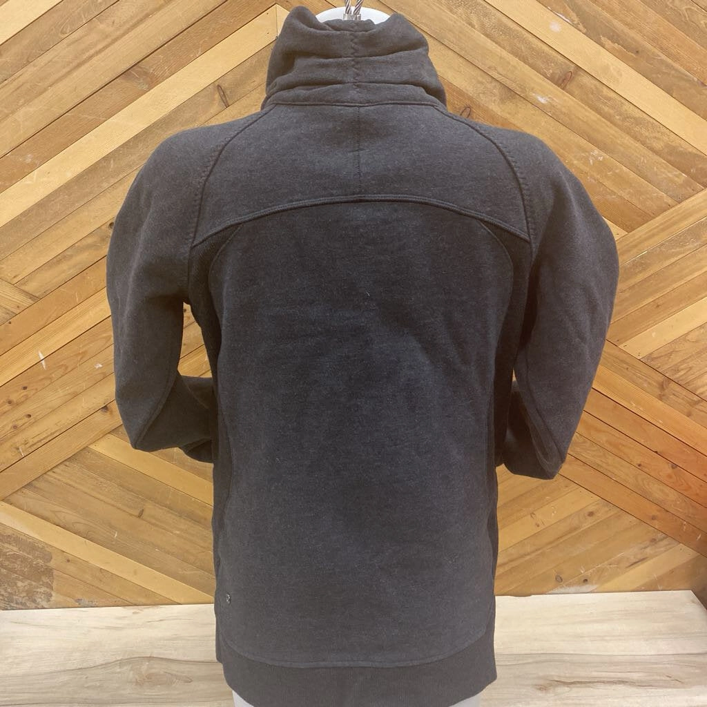 Lululemon - Women's Fleece-Lined Full-Zip Jacket: Dark Grey-women-10 Rock Band Sweatshirts