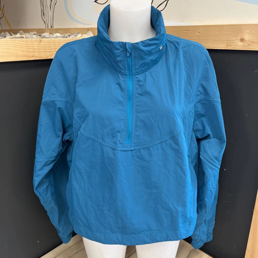 Lululemon - Women's Pullover Windbreaker - MSRP $168: Blue-women-12 Satin Jackets Tour