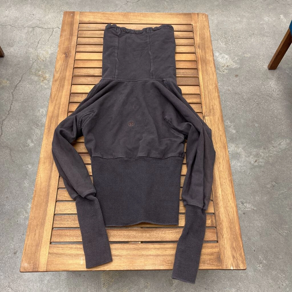 Lululemon - Women's Zip Jacket with High Neck: Brown-women-XXS Aesthetic Christmas Sweatshirts