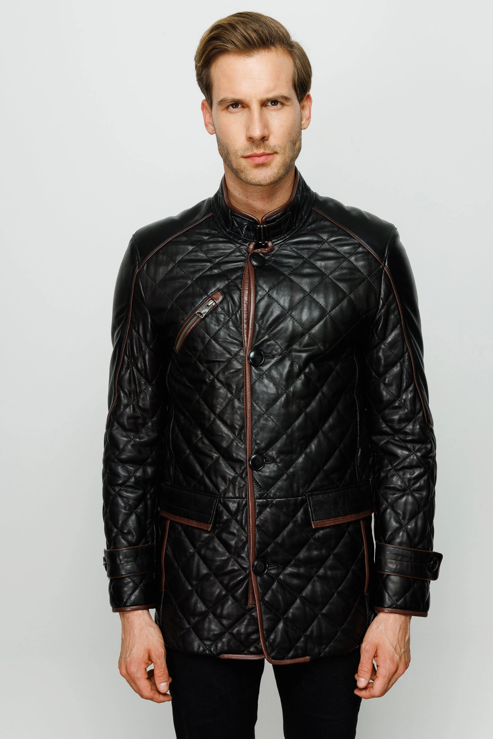 Starter Jackets White Sox The Martinez Black Leather Men Jacket