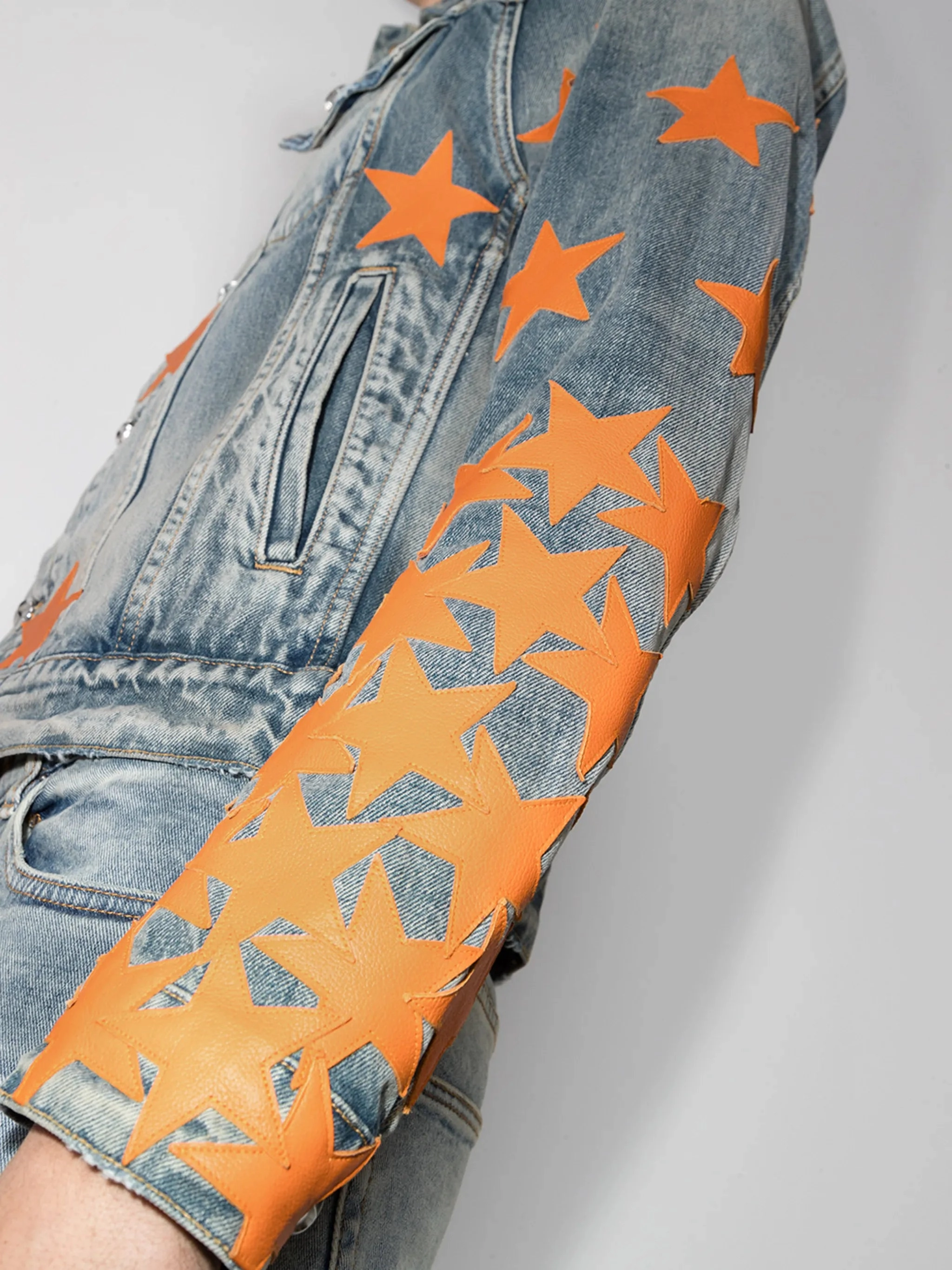 Perrysburg Jackets CHEMIST STAR TRUCKER Clay Indigo Denim Jackets "Blue"