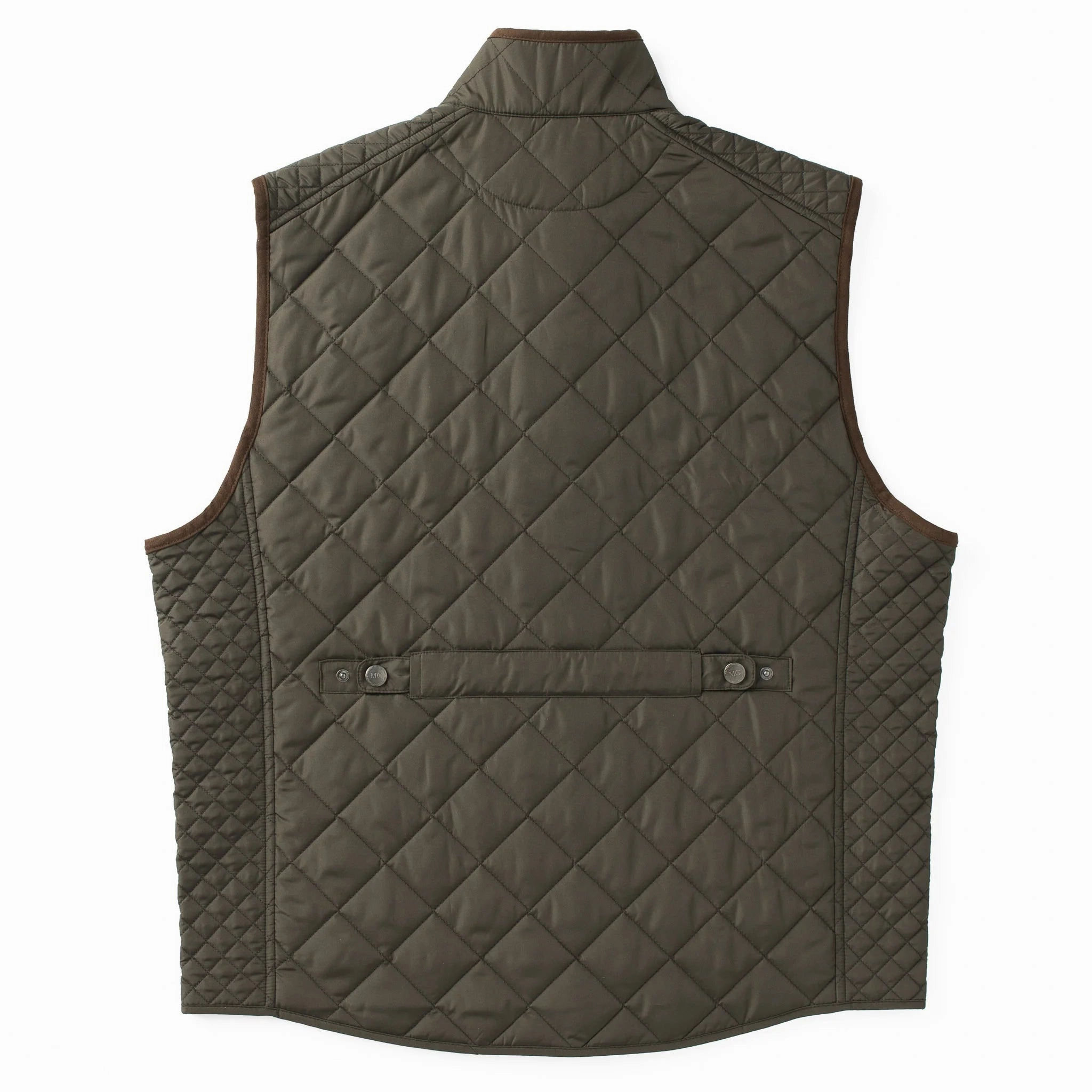 Madison Creek Greenville Diamond Quilted Nylon Vest in Loden Genshin Jackets