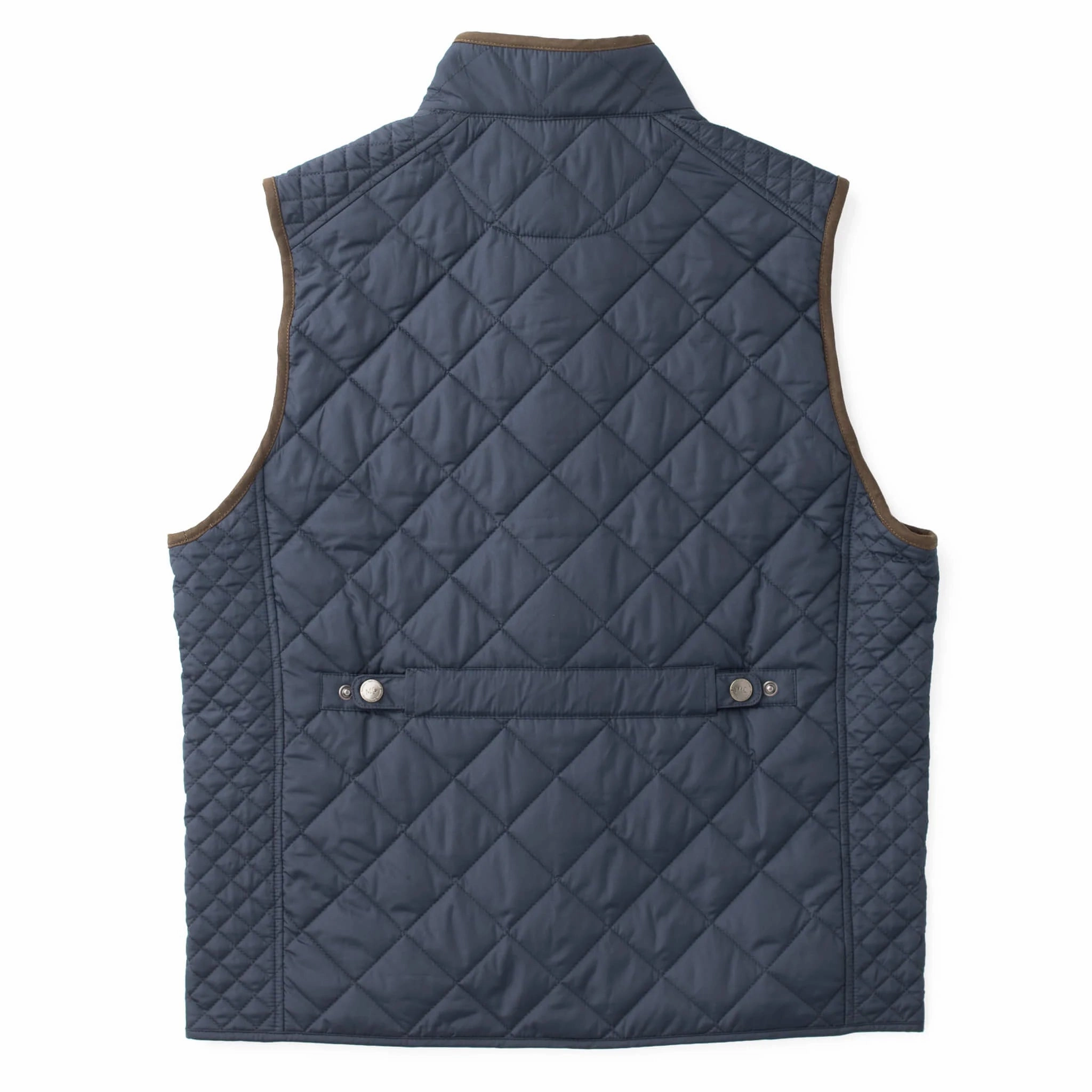 Madison Creek Greenville Diamond Quilted Nylon Vest in Navy Tough Duck Jackets