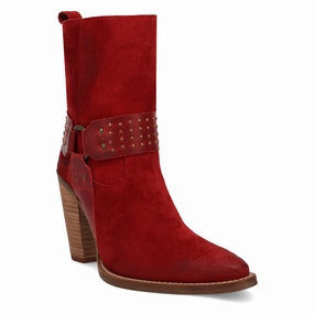 Puss And Boots Online Exclusive | Dingo | Songbird Suede Bootie in Red ** PREORDER