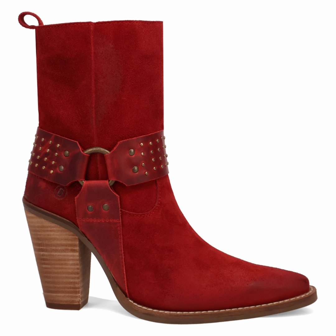 Boots Dragon Online Exclusive | Dingo | Songbird Suede Bootie in Red ** PREORDER