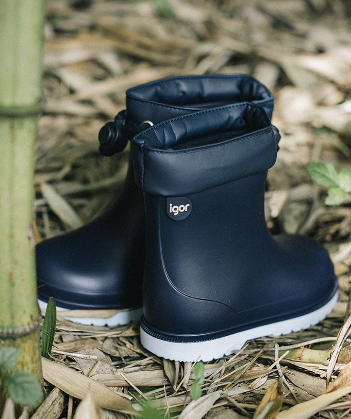 Sperry Saltwater Snow Boot Igor Girl's and Boy's Bimbi Bicolor Boots, Marino