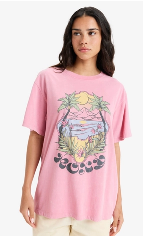 ROXY Sunnyoversize - Short Sleeves T-Shirt for Women Denali T Shirts