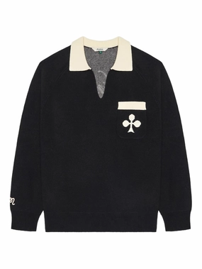 Jacquard Knitwear MALBON - Men King Of Clubs Sweater