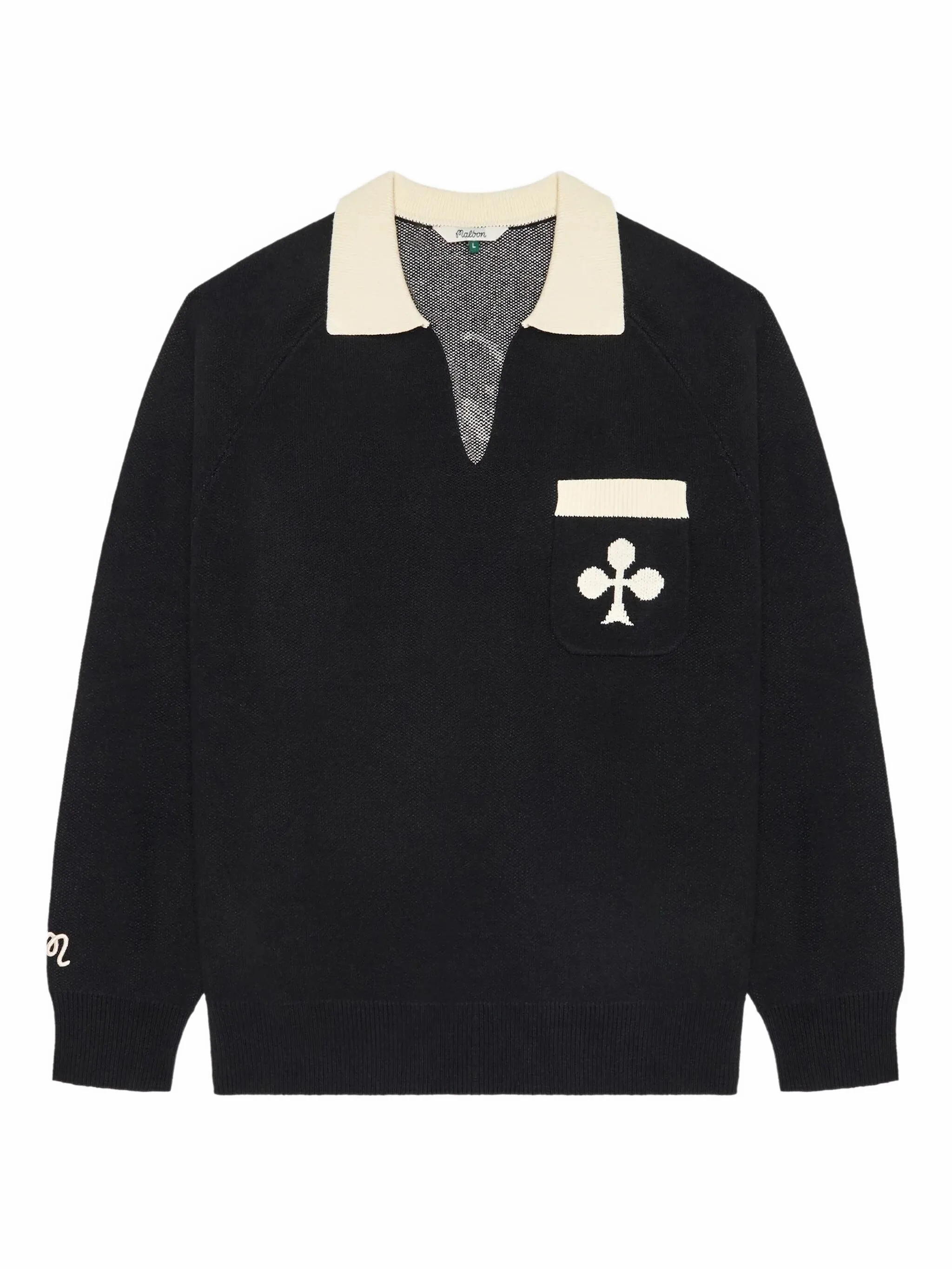 MALBON - Men King Of Clubs Sweater Belted Knitwear