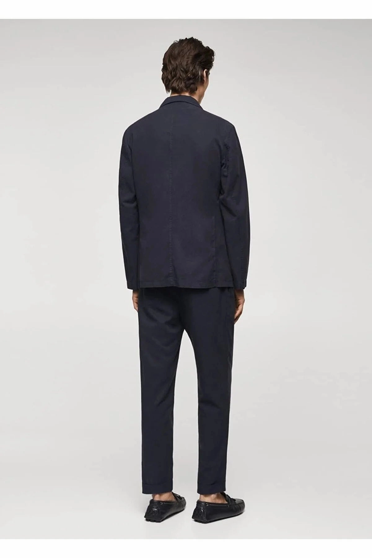 Mango Men's Slim Fit Linen-cotton Blend Blazer Jacket Golf Jackets On Sale