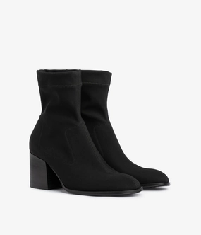 marilo / black 2-way stretch Short Brown Boots