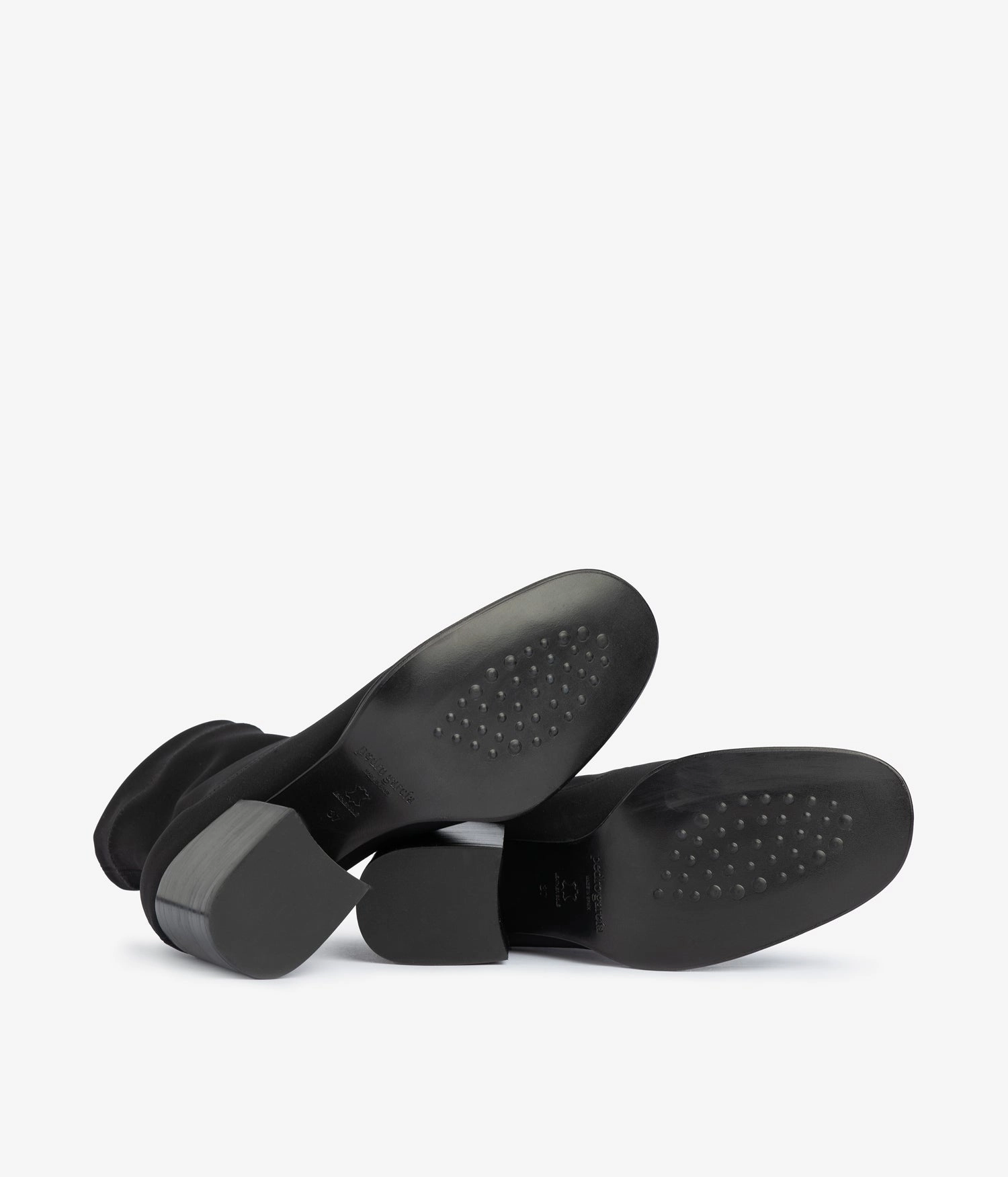 marilo / black 2-way stretch Platform Knee Boots