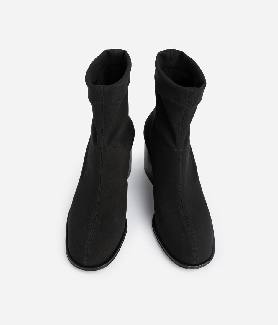 marilo / black 2-way stretch Qvc Dress Boots