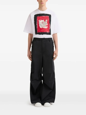 MARNI - Men Water-Repellent Taffeta Cargo Pants Birch And Stone Cargo Pants
