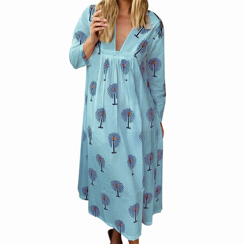 Maternity V-neck Printed Maxi Dress Tiered Maxi Dress For Tall Women In Reviews