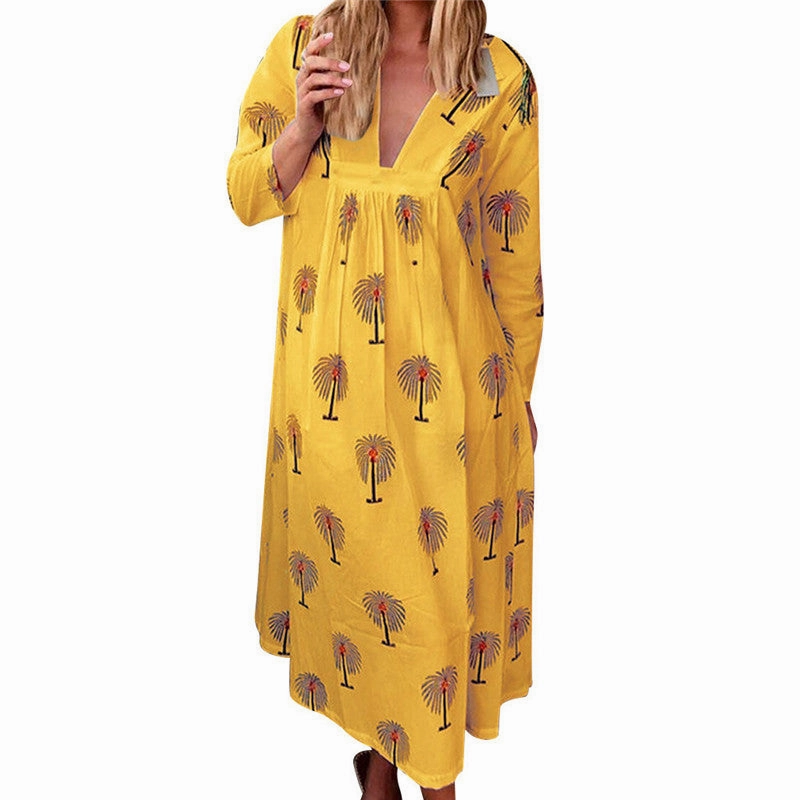 Maternity V-neck Printed Maxi Dress Stratus Lace High Neck Maxi Dress