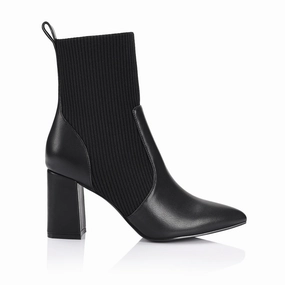 Staud Wally Ankle Boots Mayah Knit Ankle Boots - Black