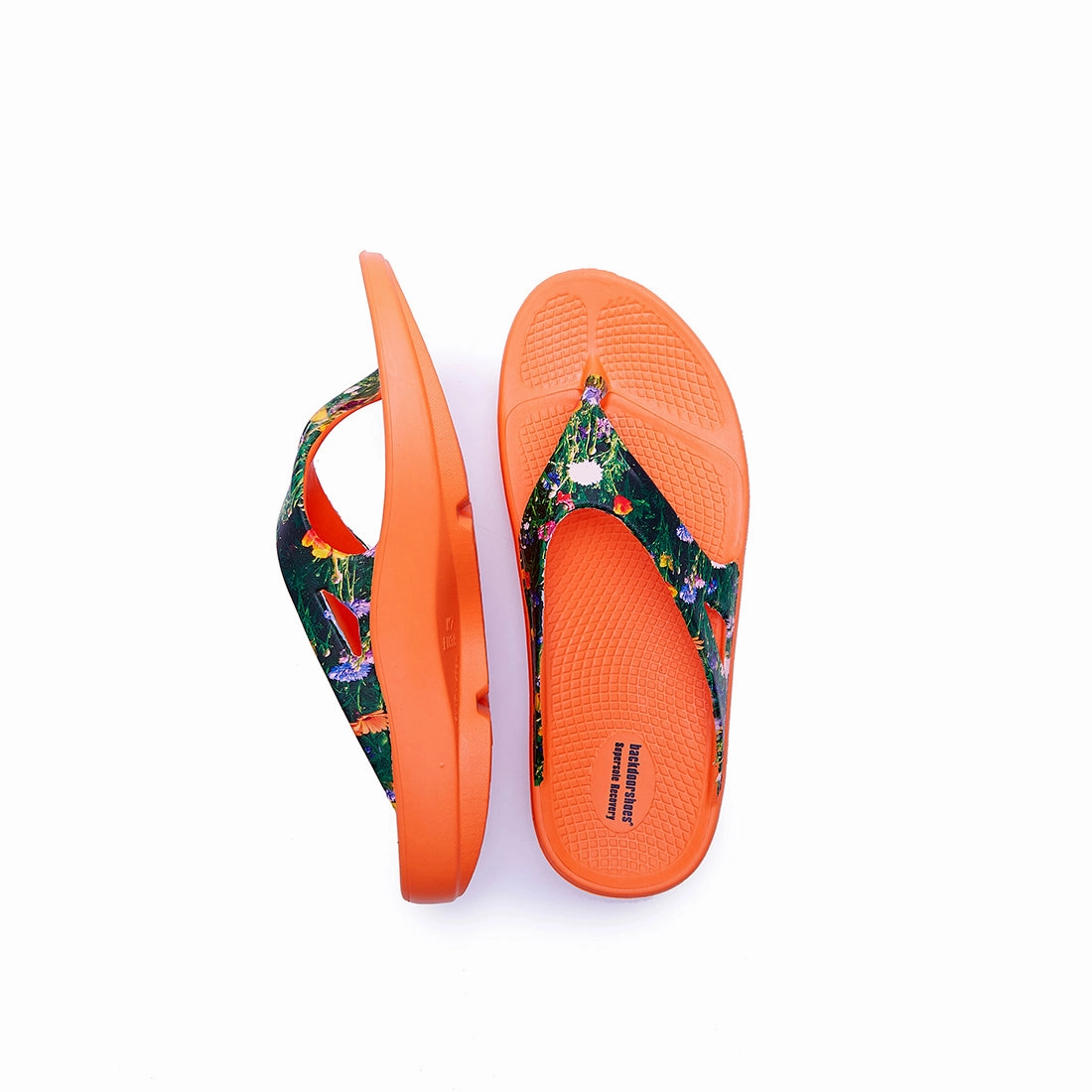 Flip Flop Wedges Meadow Orange Recovery Supersole