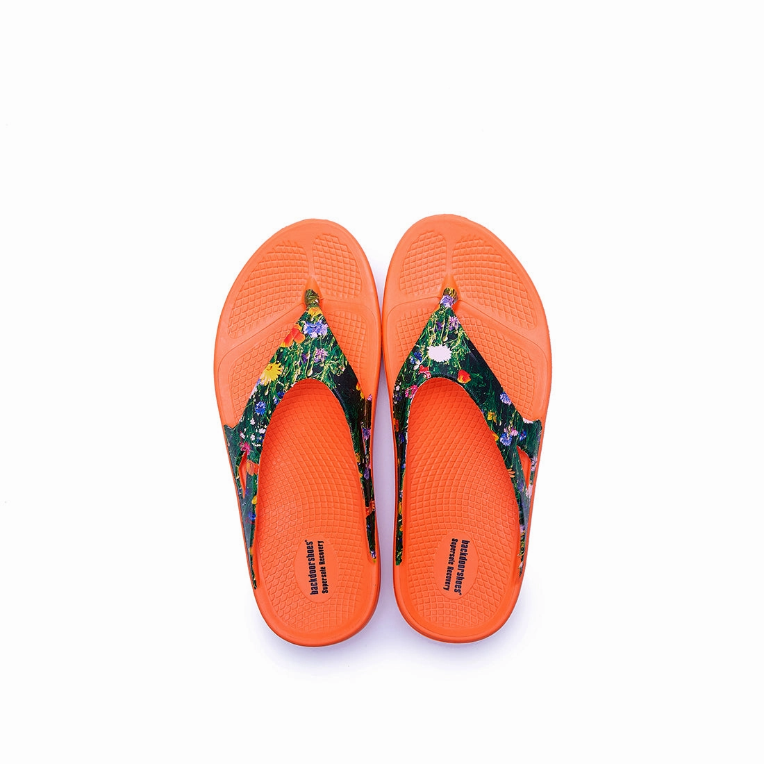 Meadow Orange Recovery Supersole Flip Flops Dressy