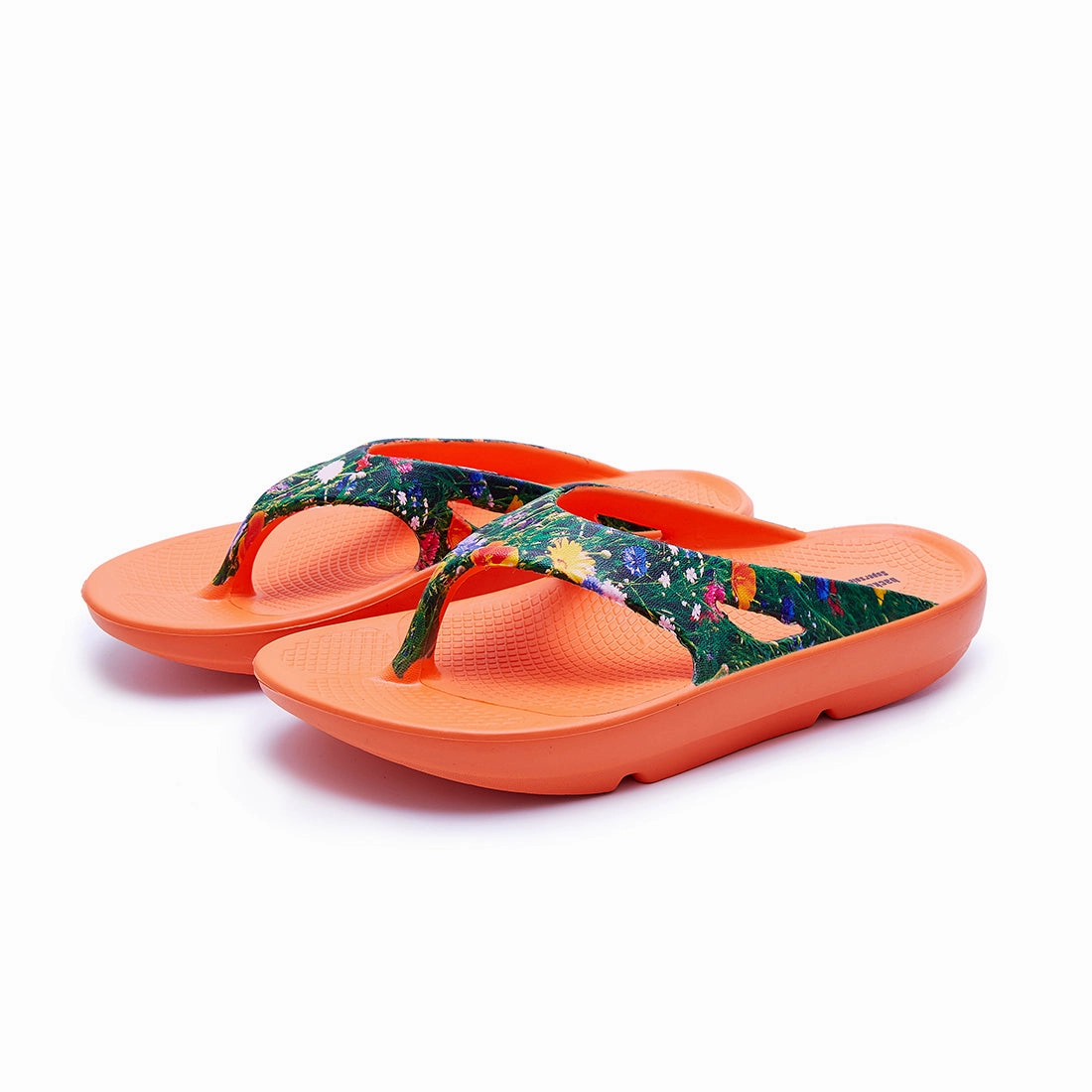 Meadow Orange Recovery Supersole Von Dutch Flip Flops