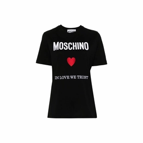 Moschino Couture Black Cotton T-Shirt Tombstone Arizona T Shirts
