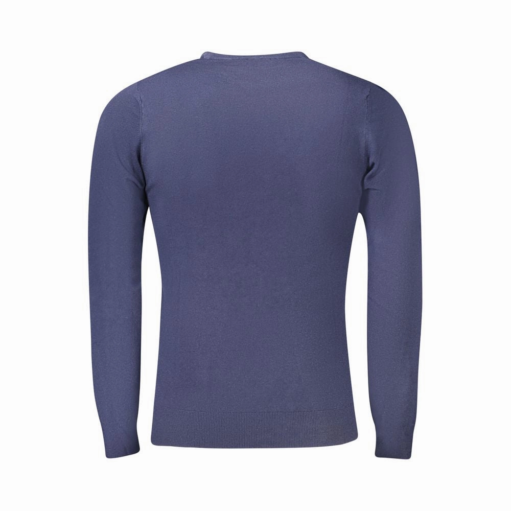 Sell Your T Shirts Blue Viscose Men Sweater