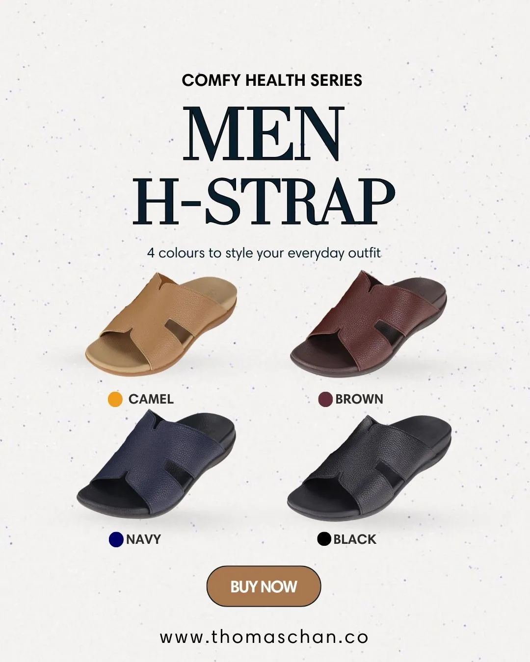 Berkenstock Sandals Men Classic H-Strap Leather Sandals [Comfy Health Series][ODD SIZES LEFT]