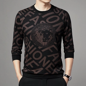 Men Fleece Printing Long Sleeves T-shirts Iron On Sheets For T Shirts