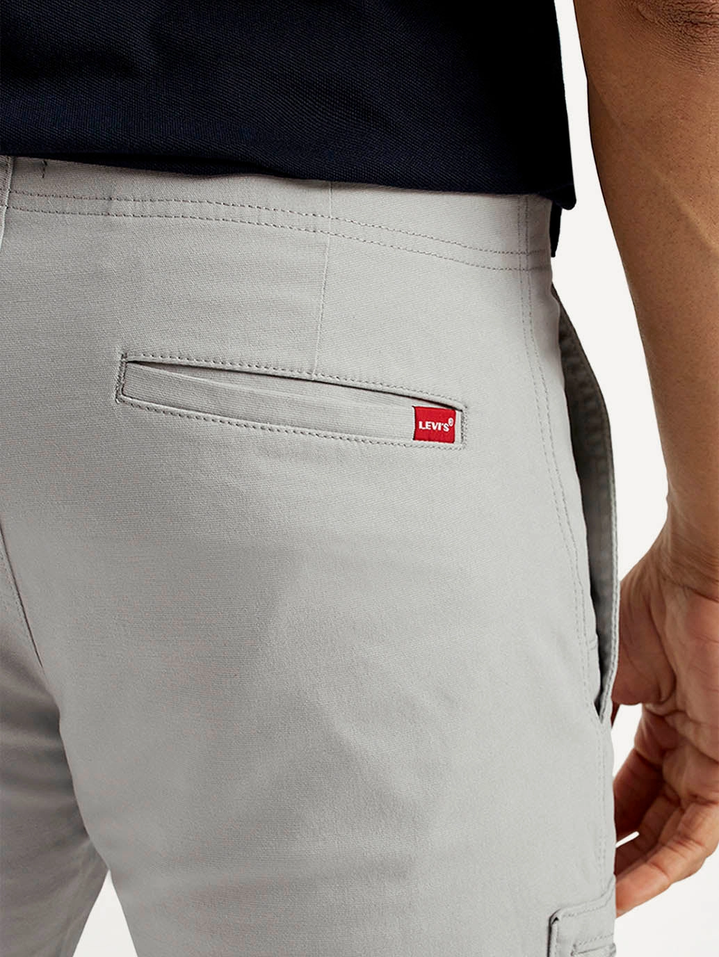 Suitsupply Cargo Pants Men's 511 Grey Slim Fit Mid Rise Cargo Trousers