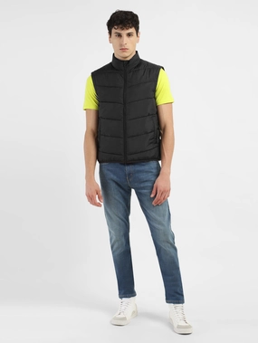 Size Chart For Jackets Men's Black High Neck Puffer Jackets