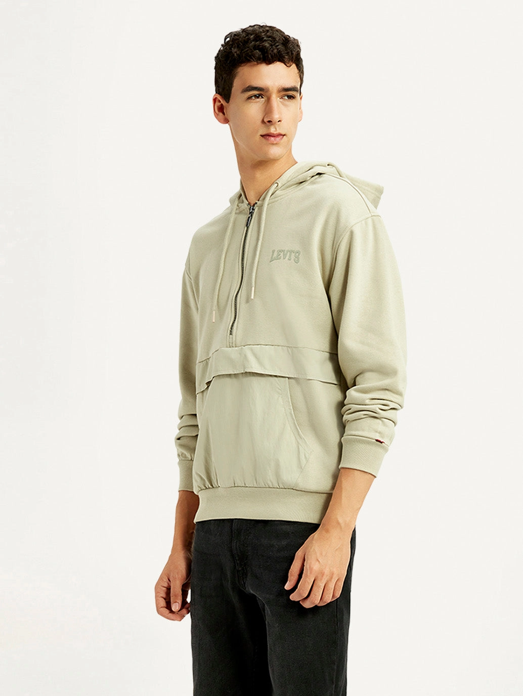 Men's Brand Logo Beige Hooded Sweatshirt Cheapest Sweatshirts