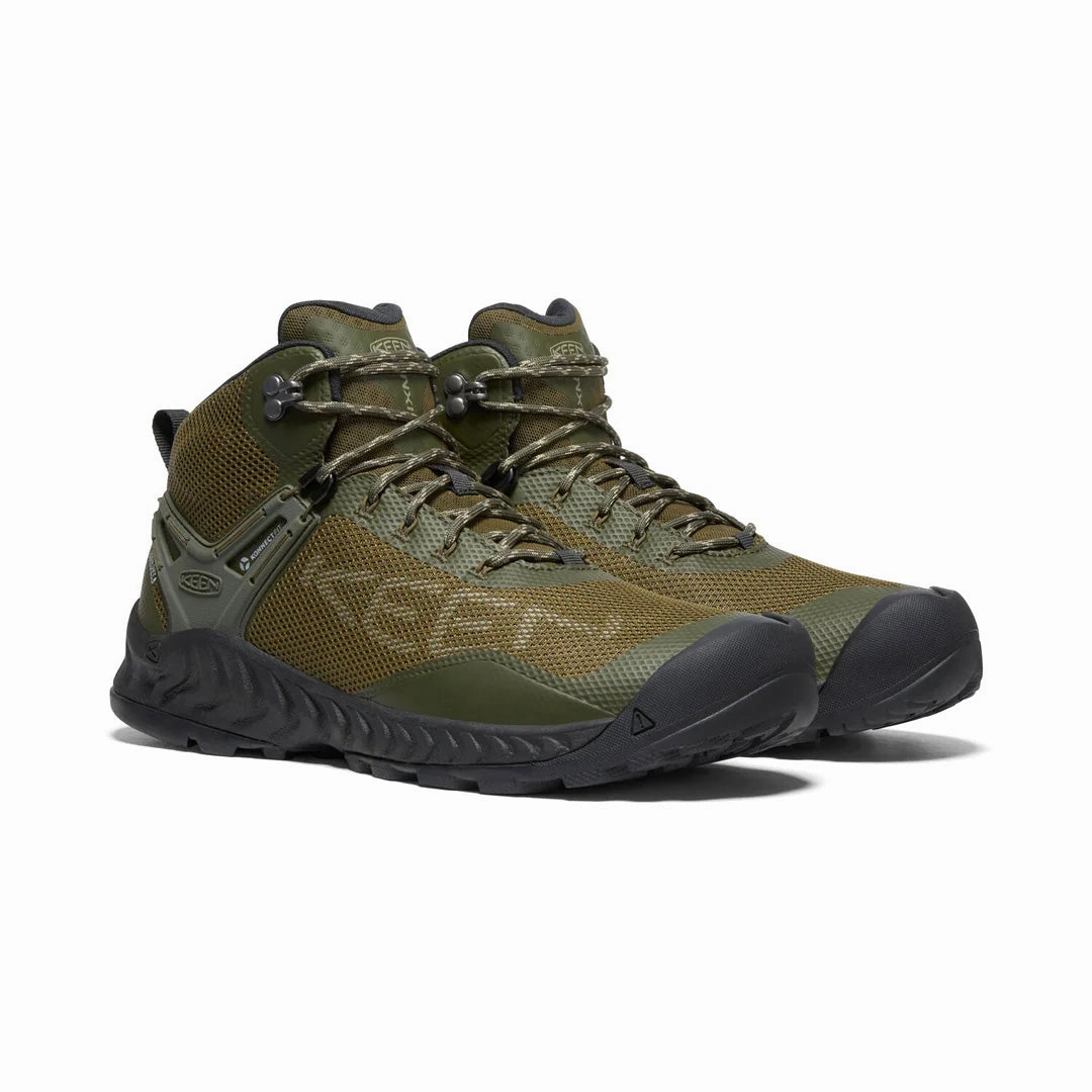 Men's NXIS Evo Mid WP - Forest Night/Dark Olive Mesh Hiking Boots