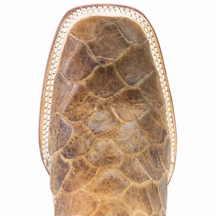 Also Boots Men's Print Monster Fish Square Toe Boots Honey