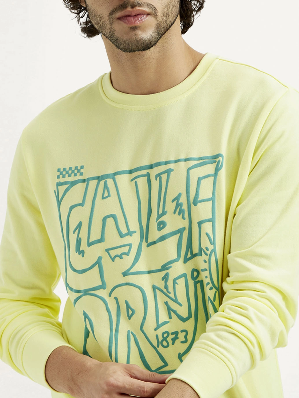 Men's Printed Round Neck Sweatshirt National Champion Sweatshirts