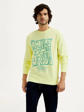 Men's Printed Round Neck Sweatshirt Daughter Sweatshirts