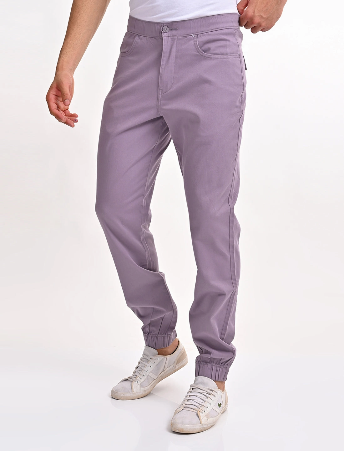 Plus Camouflage Cargo Pants Men's Relaxed Fit Purple Jogger Cargos