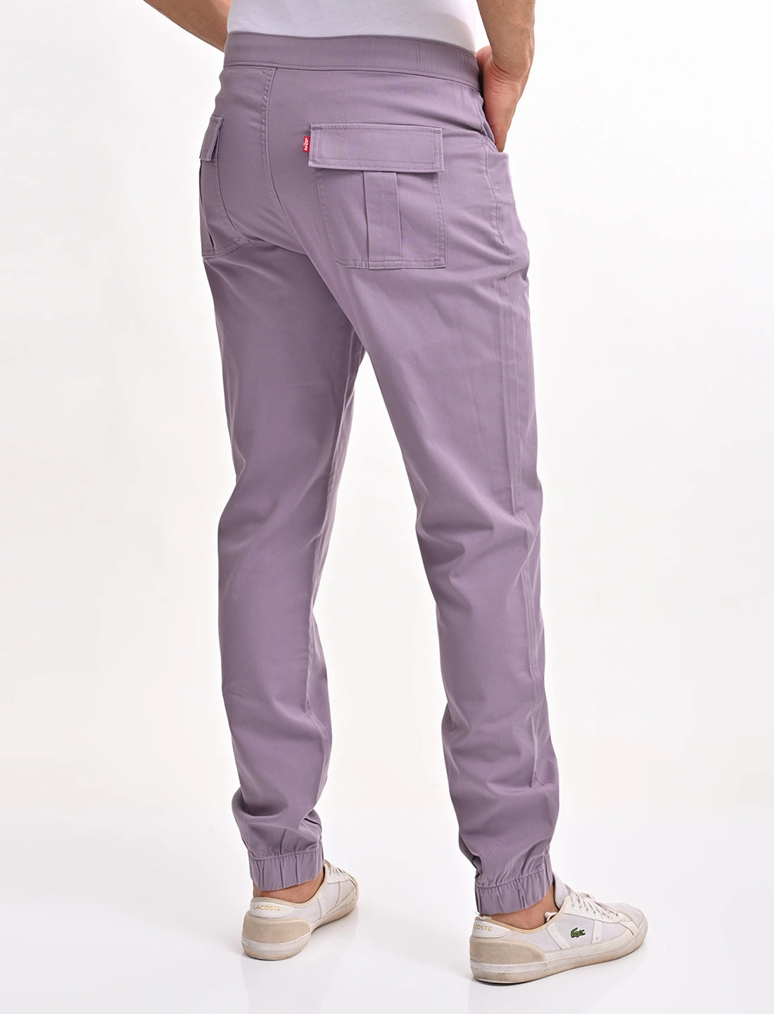 Natural Reflections Cargo Pants Men's Relaxed Fit Purple Jogger Cargos