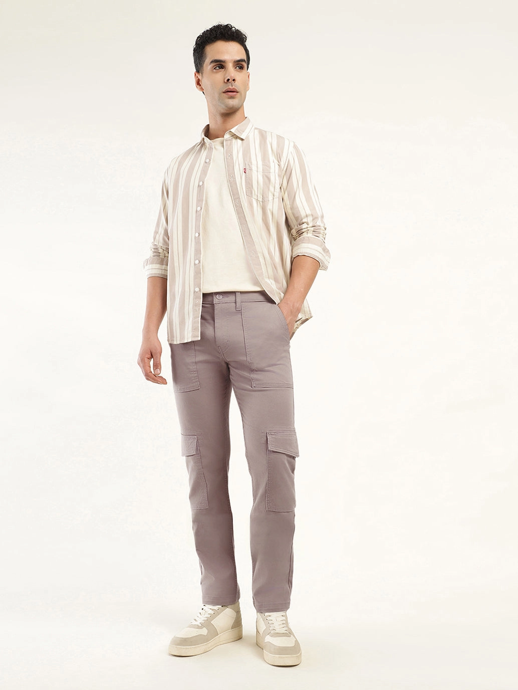 Men's Slim Fit Cargo Trousers Cargo Pants Zipper Ankle