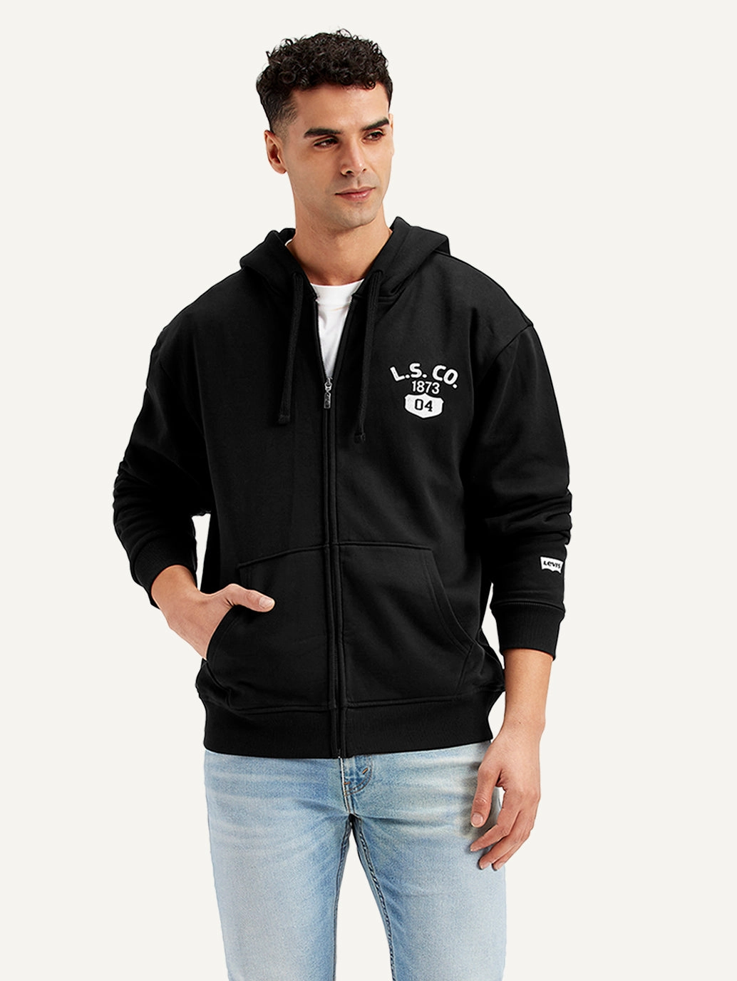 Men's Solid Black Hooded Sweatshirt Christian Sweatshirts Hoodies
