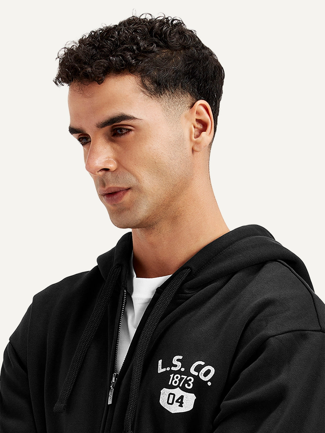 Men's Solid Black Hooded Sweatshirt Naughty Sweatshirts