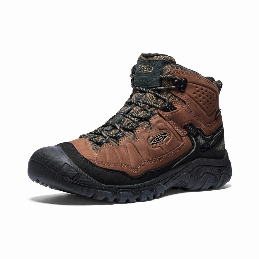 Hiking Steel Toe Boots MEN'S TARGHEE IV MID WP  - BISON/BLACK