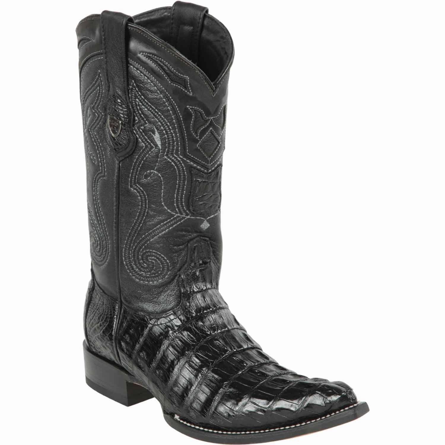Men's Wild West Caiman Tail Skin 3X Toe Boots 29501-A