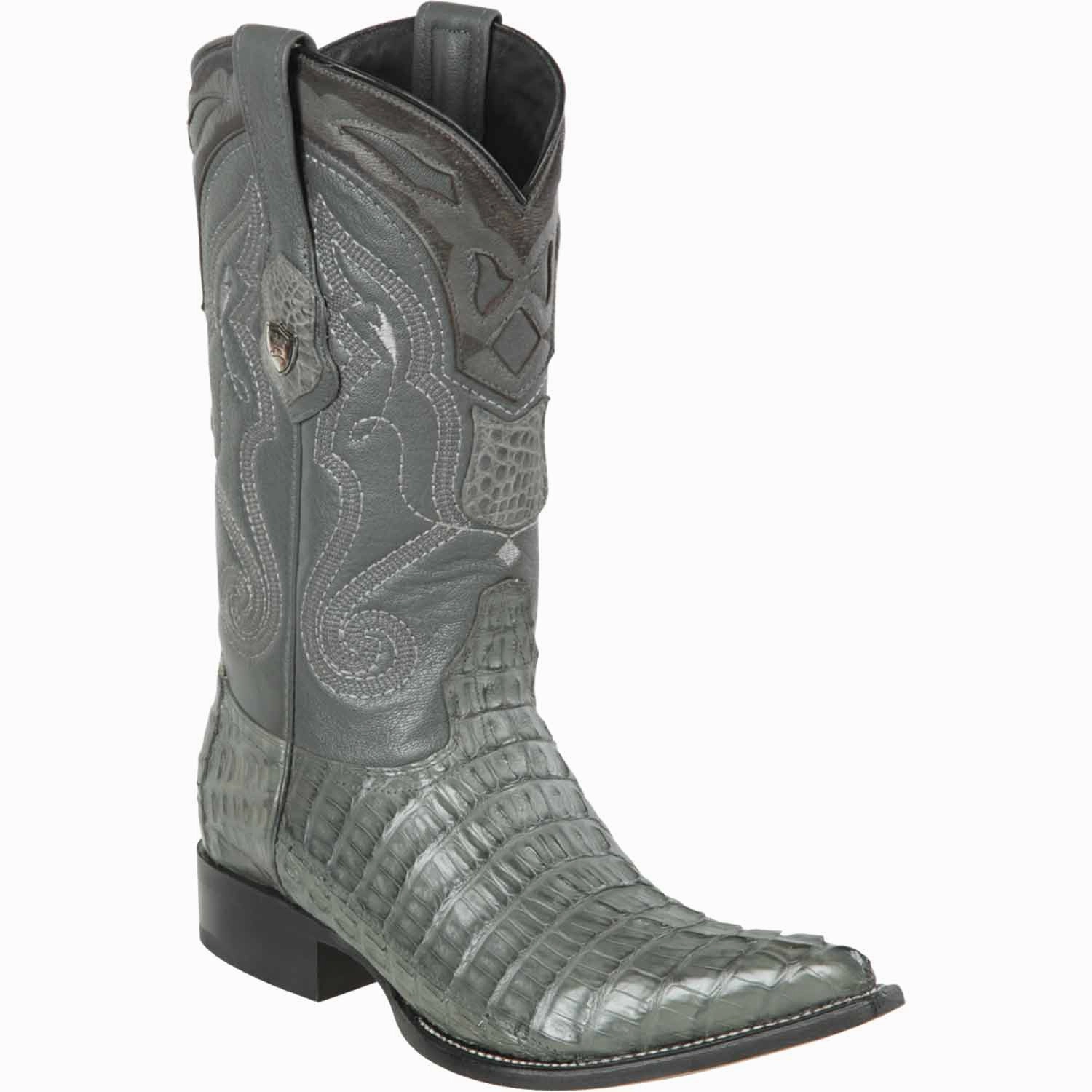 Men's Wild West Caiman Tail Skin 3X Toe Boots 29501-B