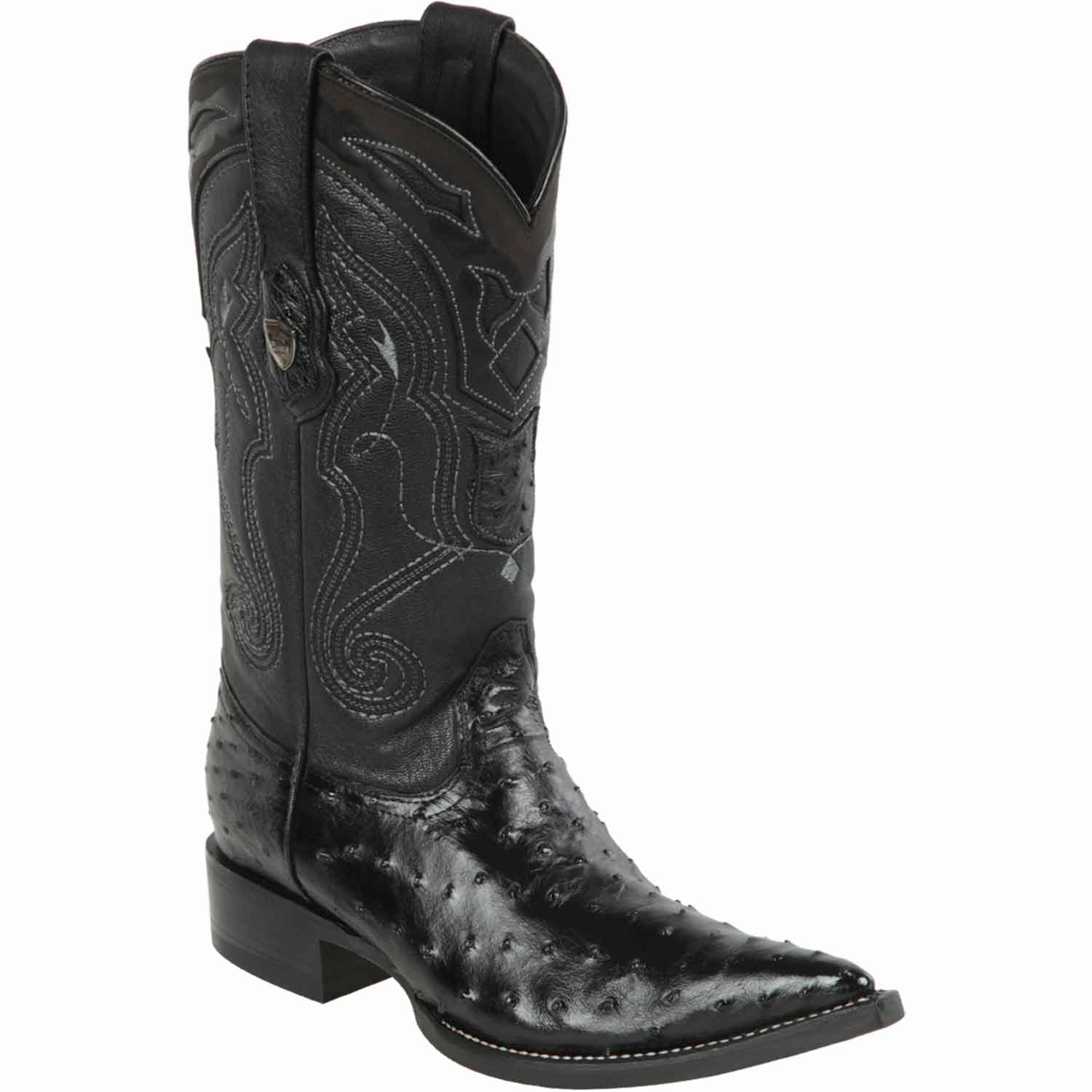 Men's Wild West Ostrich Skin 3X Toe Boots 29503-A