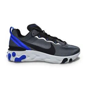 Mens Nike React Element 55 SE - CI3831 003 - Black Racer Blue Running Shoes Plantar Fasciitis