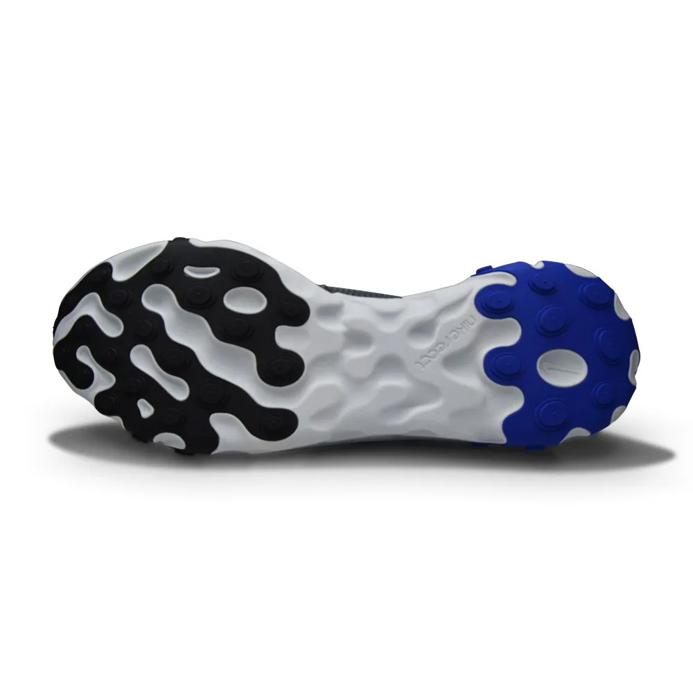 Mens Nike React Element 55 SE - CI3831 003 - Black Racer Blue Great Running Shoes For Wide Feet