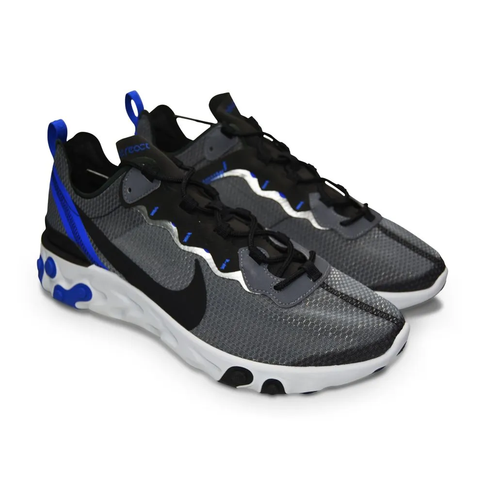 Running Shoes For Pronation Feet Mens Nike React Element 55 SE - CI3831 003 - Black Racer Blue